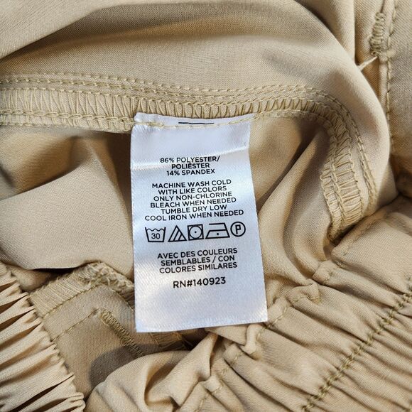 Lou & Grey Wanderweave Wide Leg Trousers Size Small Beige Lightweight EUC - Picture 8 of 13